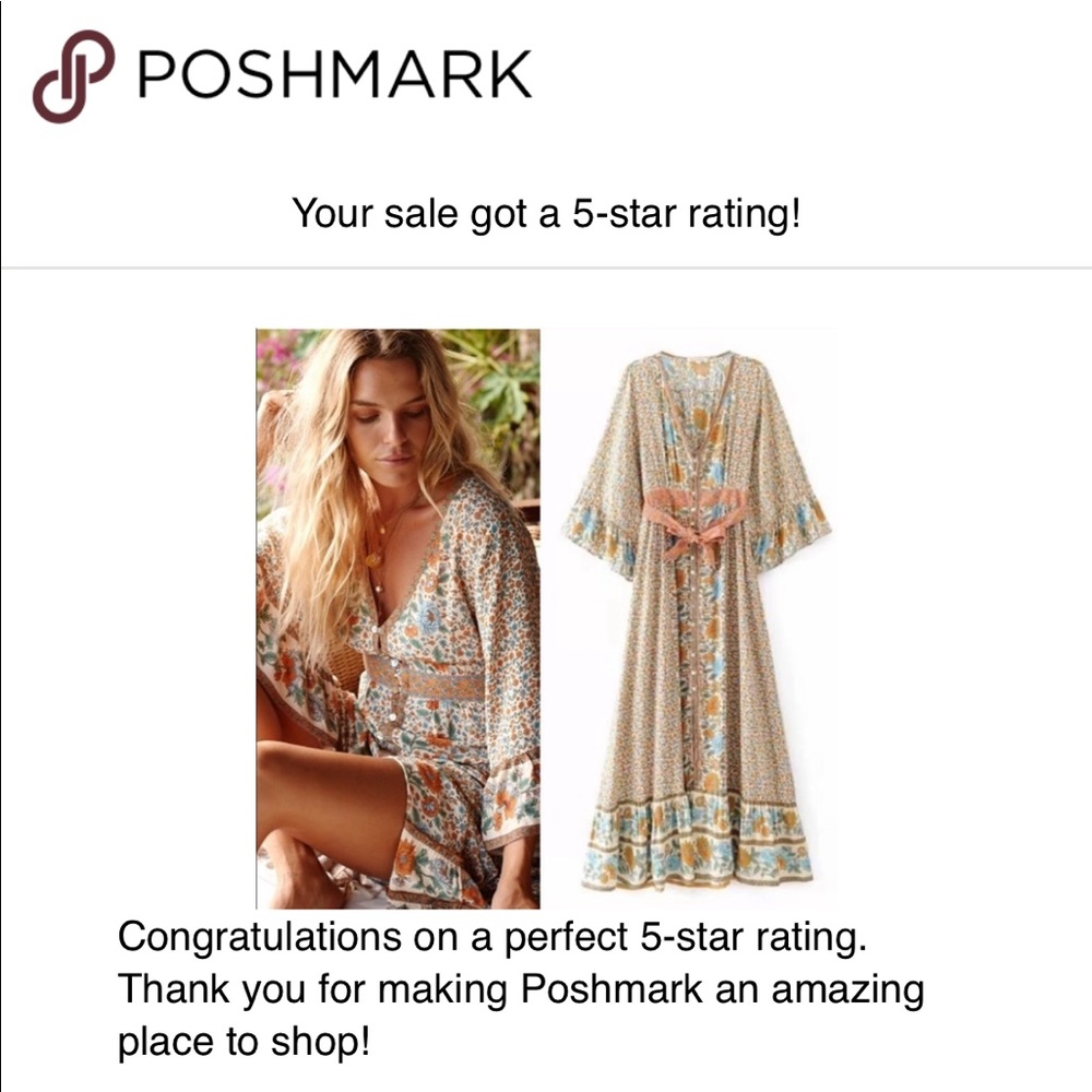 5โญ๏ธ FAV BESTSELLER Boho Hippie Gypsy Ophelia Dress - Picture 4 of 5